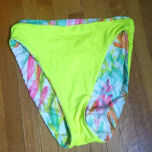 Becca Reversable Women's High Waist Bikini Bottoms NWT Medium - Picture 8 of 8